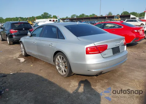 2013 Audi A8 L Quattro из США, поврежденный, VIN WAURGAFD7DN016351